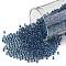 TOHO Round Seed Beads, Japanese Seed Beads, (188) Inside Color Luster Crystal/Capri Blue Lined, 11/0, 2.2mm, Hole: 0.8mm, about 5555pcs/50g
