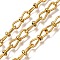Ion Plating(IP) 304 Stainless Steel Infinity Link Chains, Unwelded, Real 18K Gold Plated, 19x6x5mm