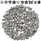 200Pcs 10 Styles Tibetan Style Alloy Beads, Flower & Butterfly/Heart, Antique Silver, 5~7x6~10.5x3~4mm, Hole: 1~1.6mm, 20pcs/style