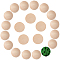 Unfinished Natural Wood Cabochons, Half Round/Dome, Old Lace, 29~30x27~28x15mm