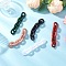 Acrylic Handmade Cable Chains, Oval, Mixed Color, 24x18x5mm