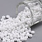 Glass Seed Beads, Opaque Colours Seed, Small Craft Beads for DIY Jewelry Making, Round, White, 4mm, Hole:1.5mm, about 300pcs/30g