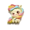 Unicorn Opaque Resin Decoden Cabochons, for Jewelry Making, Light Yellow, 27x25x8mm