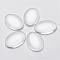 Clear Domed Glass Cabochons for Making Pendants, Oval, 25x18mm, 5.4mm(Range: 4.9~5.9mm) thick