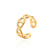 Elegant stainless steel diamond ring for daily wear, suitable for ladies.