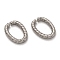 Non-Tarnish 304 Stainless Steel Jump Rings, Open Jump Rings, Twisted, Stainless Steel Color, 14x10x2mm, Inner Diameter: 11x6mm