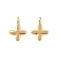 Brass Pendants, Flower Charms, Real 18K Gold Plated, 11x8x2mm, Hole: 2x0.8mm
