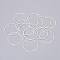 Brass Linking Rings, Silver Color Plated, 16x0.65mm, Inner Diameter: 15mm