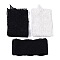 3Pcs 3 Style French Embroidery Lace Polyester Headband, Scarf Bow Headband, Hair Tie Streamer Head for Women and Girls, Mixed Color, 1180~1380x78~90x1mm, 1pc/style