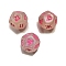 Acrylic Polyhedral Dice, Astrology Dice, for Witchcraft Wiccan Altar Supplies, Pink, 20mm, 3pcs/set