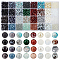 PH PandaHall 1920pcs 6mm Round Glass Beads for Jewelry Making, 32 Styles Painted Crackle Pearl Glass Beads Marble Stone Crystal Spacer Beads for Bracelet Necklace Earring Craft Making