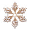 Brass Micro Pave Cubic Zirconia Pendants, Long-Lasting Plated, Light Gold, Teardrop, Clear, 29x16.5x7mm, Hole: 1.6mm