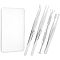 4Pcs 4 Style Stainless Steel Tweezers & 4-Claw Pick up Tool for Small Parts Pickup, Stainless Steel Color, 10.5~16.5x0.85~1.1x0.15~1cm, 1pc/style