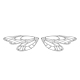 Подвески из нержавеющей стали 304 STAS-WH0033-06P-1