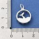 925 стерлингов серебряные подвески STER-S009-02B-S-3