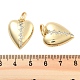 Подвески из латуни с прозрачным фианитом KK-U009-01A-G-3