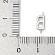 Подвески-буквы из нержавеющей стали 304 STAS-M108-01P-02-3