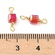 Стеклянные граненые кубические соединители подвески KK-C097-10G-03-3