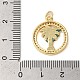 Латунные микро проложить кубического циркония подвески KK-K385-133G-3