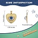 5шт латунные подвески KK-SZ0004-17-2