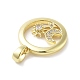 Латунные микро проложить кубического циркония подвески KK-F877-02G-2