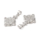 Латунные микро проложить кубического циркония подвески KK-M246-42P-2