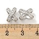 Латунные микропаве из прозрачного кубического циркония KK-L211-001P-3