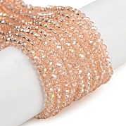 Стеклянные бусины с гальваническим покрытием  EGLA-D020-3x2mm-69