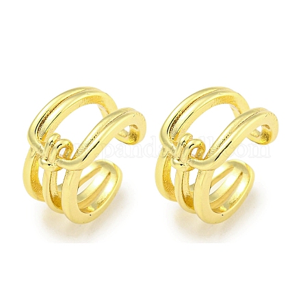 Серьги-манжеты из латуни EJEW-C104-057G-1