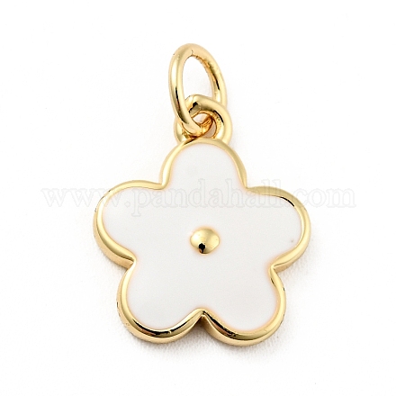 Подвески из латуни с покрытием из эмали KK-G387-09G-01-1