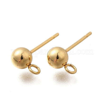 201 фурнитура для сережек-гвоздиков из нержавеющей стали STAS-R156-01G-06-1