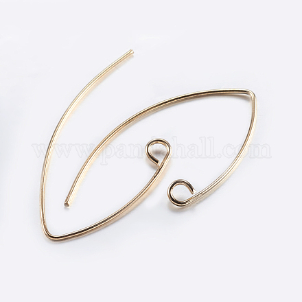 Латунные крючки для сережек KK-K197-60G-1