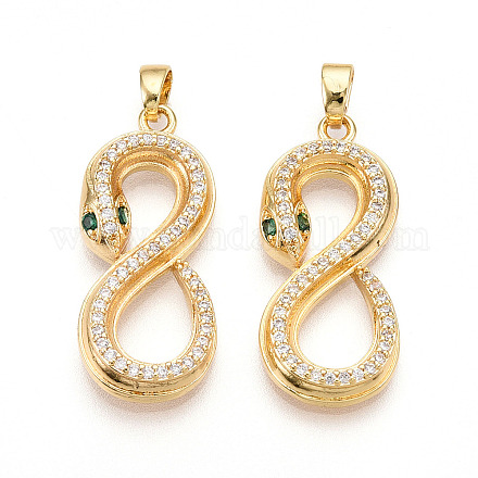 Латунные микро проложить кубического циркония подвески KK-T070-54G-1