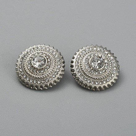 Пуговица из сплава с 1 отверстием DIY-WH0366-90P-1