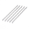 Brass Rhinestone Cup Chains Tassel Big Pendants, Crystal, Platinum, 70x2.5x2mm, Hole: 1.6mm