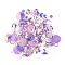 Plastic Paillette Beads, Sequin Beads, Mixed Shapes, Plum, 4~19x4~13x0.1mm, Hole: 1~3.9mm