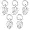 Beebeecraft 1 Box 5Pcs Pine Cone Charms Sterling Silver Dangle Pendants Charms with 4mm Hole for jewellery Making Charms Necklace Bracelets DIY Crafts