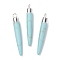 Synthetic Turquoise Brass Pointed Pendants, Cadmium Free & Lead Free, Bullet Shaped, Silver Color Plated, 33~37x4~5mm, Hole: 2mm