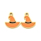 Halloween Theme Ion Plating(IP) 304 Stainless Steel Enamel Pendants, Golden, Hat, 16x14.5x1.5mm, Hole: 1.6mm