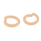 Brass Jump Rings, Cadmium Free & Lead Free, Open Jump Rings, Rose Gold, 6x1mm, Inner Diameter: 4mm, about 4160pcs/500g