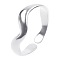 French Minimalist Irregular Stainless Steel Wave Open Cuff Rings for Women Men, Stainless Steel Color