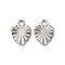 Non-Tarnish 304 Stainless Steel Charms, Heart Charm, Stainless Steel Color, 8x6x0.7mm, Hole: 1.2mm