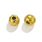 304 Stainless Steel Beads, Round, Golden, 5x6x6mm, Hole: 1.8mm