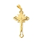 PVD Vacuum Plating 304 Stainless Steel Big Pendants, Crucifix Cross Charm, Golden, 56x28x6mm, Hole: 8x5mm