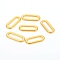 304 Stainless Steel Linking Rings, Oval, Golden, 16x6.5x1mm, Inner Diameter: 12.8x3.2mm