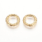 304 Stainless Steel Spring Gate Rings, O Rings, Golden, 21.5x3.5mm, Inner Diameter: 15mm