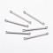 Tarnish Resistant 304 Stainless Steel Bar Links connectors, Rectangle, Stainless Steel Color, 26x2.5x1.5mm, Hole: 1.5mm