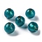 Handmade Gold Sand Lampwork Beads Strand, Round, Dark Slate Gray, 8mm, Hole: 1.5mm, about 60pcs/strand, 17.32''(44cm)