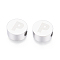 Tarnish Resistant 304 Stainless Steel Beads, Flat Round with Letter, Letter.P, 10x4.5mm, Hole: 2mm