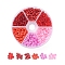 6/0 Glass Seed Beads, Frosted Colors & Opaque Colours & Silver Lined & Ceylon, Round, Red, 6/0, 4mm, Hole: 1~1.5mm, 60g/box, about 600pcs/box